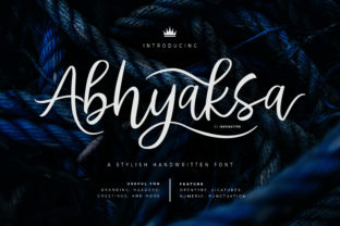 Abhyaksa: Elegant Script Font for Crafters