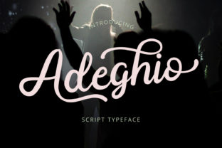 Adeghio Font: Modern Handwritten Style