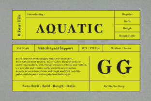 Aquatic: A Font for Clear, Strong Campaigns