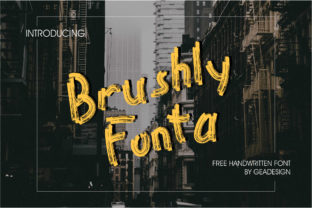 Brushly Fonta: A Bold Handwritten Typeface