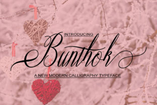 Bunthok: A Modern Calligraphy Font for Business