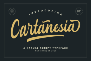 Cartanesia: A Bold Handwritten Typeface