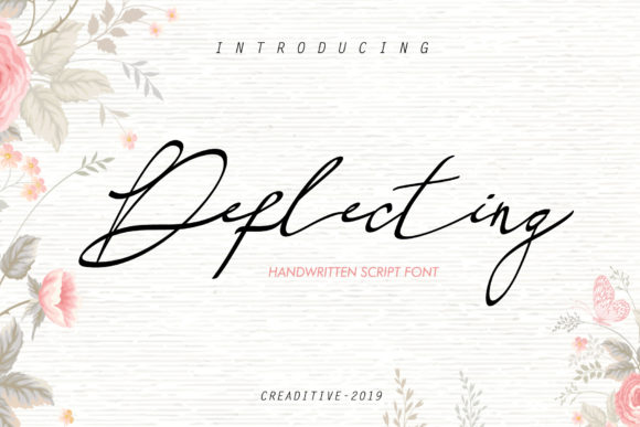 Deflecting: A Stylish Handwritten Font