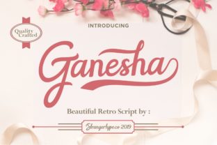 Ganesha Font: Elegant Script for Craft Projects