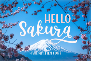 Hello Sakura: A Beautiful Script Font