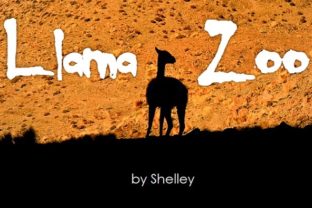 Llama Zoo Font for Creative Projects