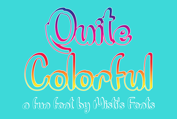Quite Colorful Font for Business