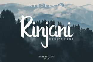 Rinjani: A Bold Script Font for Web Design